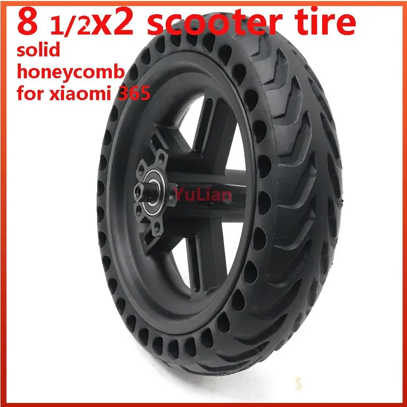 8.5 inch solid wheel alloy rims 8.5X2 81/2X2wheel For Xiaomi Mijia M365 Scooter rear Wheels 8 1/2X2 Xiaomi Electric Skate Board