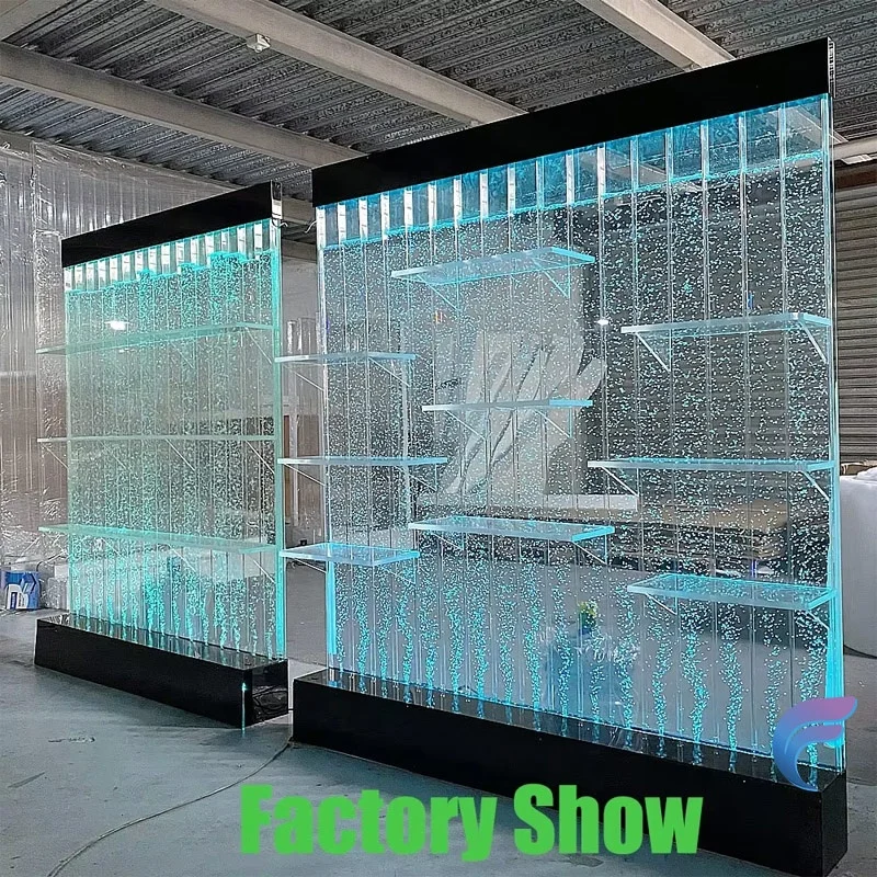 Customization.Modern Pop Decoration  Water Bubble Shelves with Changing LED Light