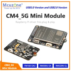 CM4 5G Mini board, USB3.0 or USB2.0 Verison, support RPi OS,Ubuntu, Openwrt, FM160 RM500U RM520N RM530N, RPi 4B