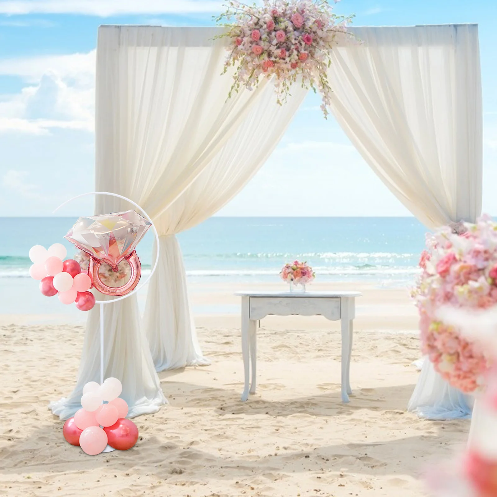 

Balloon Stand Moon Holder Easy Assembly Stylish Celebration Event Decoration Balloon Stand Balloons Display Racks