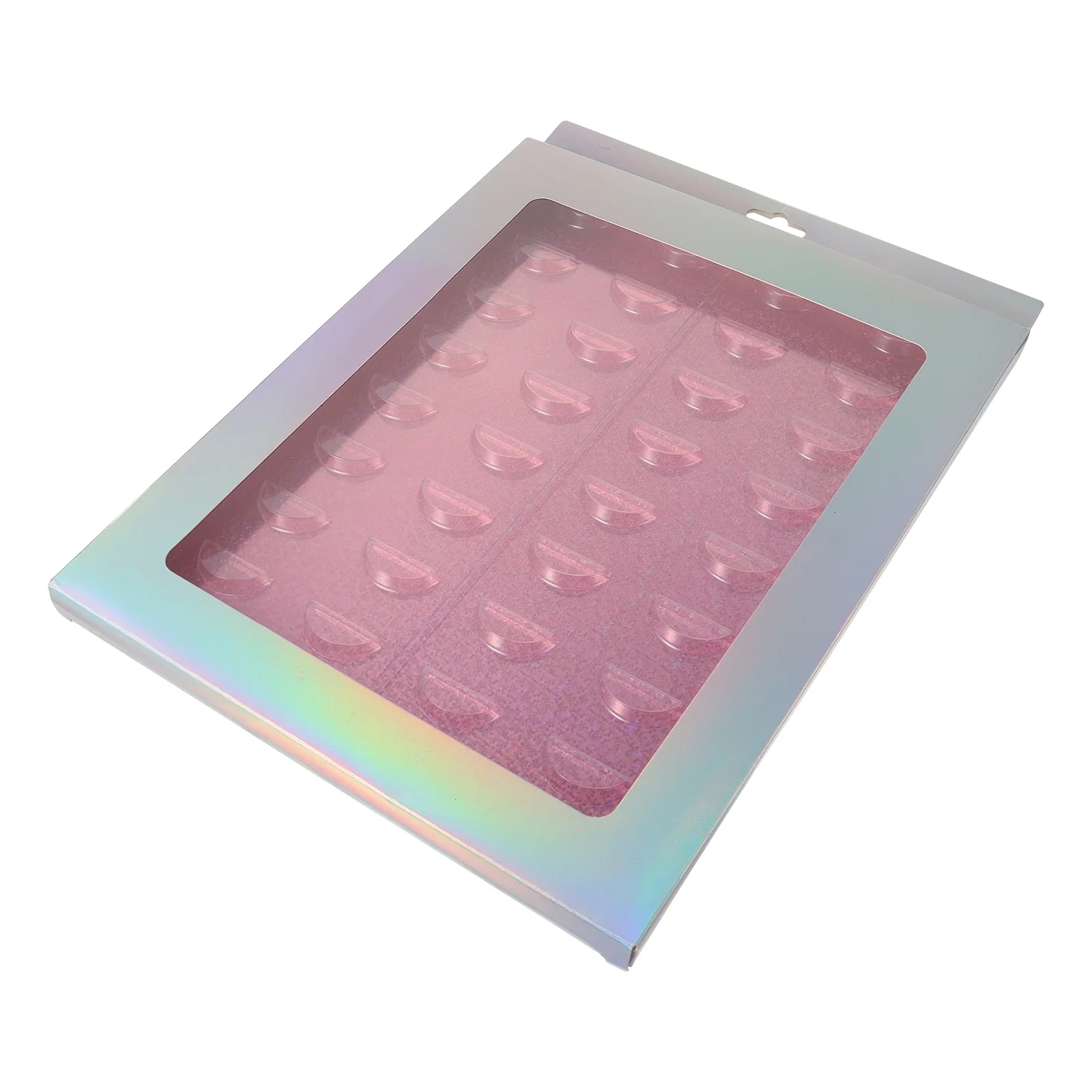 

1Pcs Eyelash Box Portable Large Capacity Organizer Exquisite False Eyelash Case with Transparent Window Design