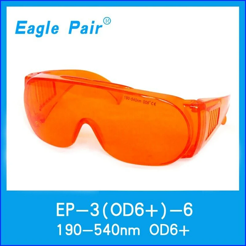 

OD6+ 355nm 395nm 405nm 450nm 532nm Laser Safety Glasses Blue Green Diode Protection Goggles