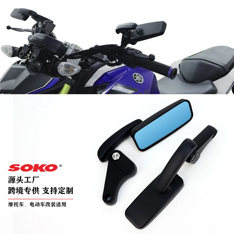 For Honda Suzuki GSX S750 S950 GSR 600 750 8/10mm Motorcycle Rearview Mirror