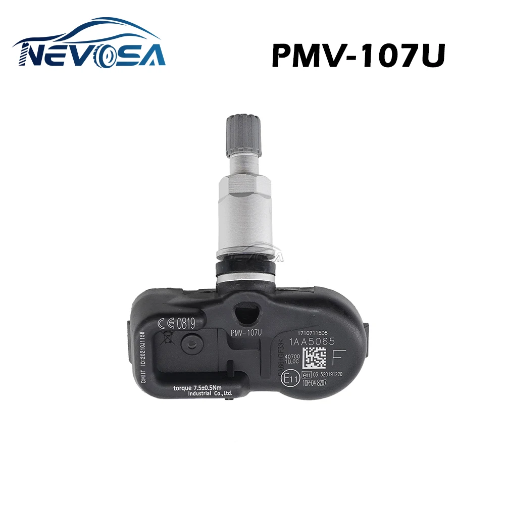 

NEVOSA TPMS Sensors PMV-107U For Nissan Micra 04/2010-01/2017 Patrol For Infiniti Q70 01/2014-04/2014 QX56/QX80 M Series 433MHZ