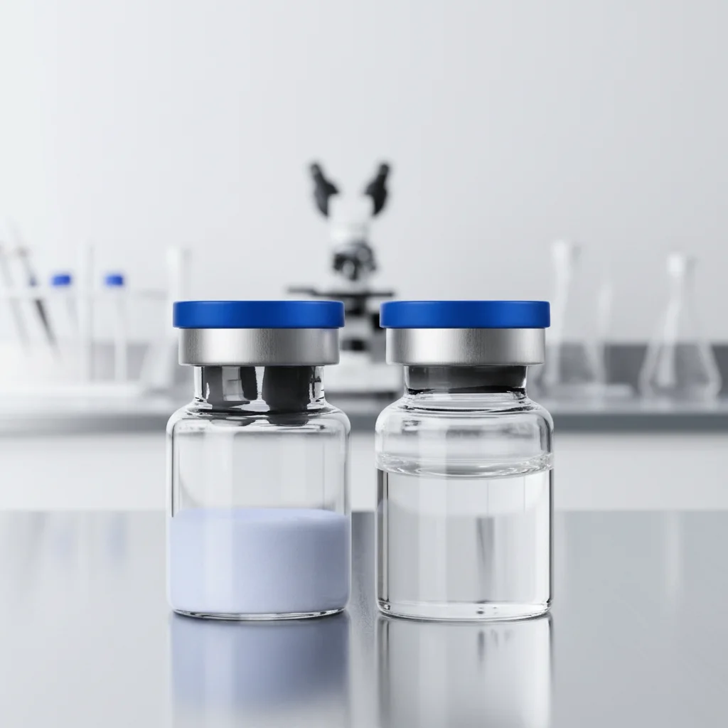 (Cap Color Varies) High-Purity GHK-Cu Copper Peptide Lyophilized Powder, for Sensitive Skin Repair, Hydration