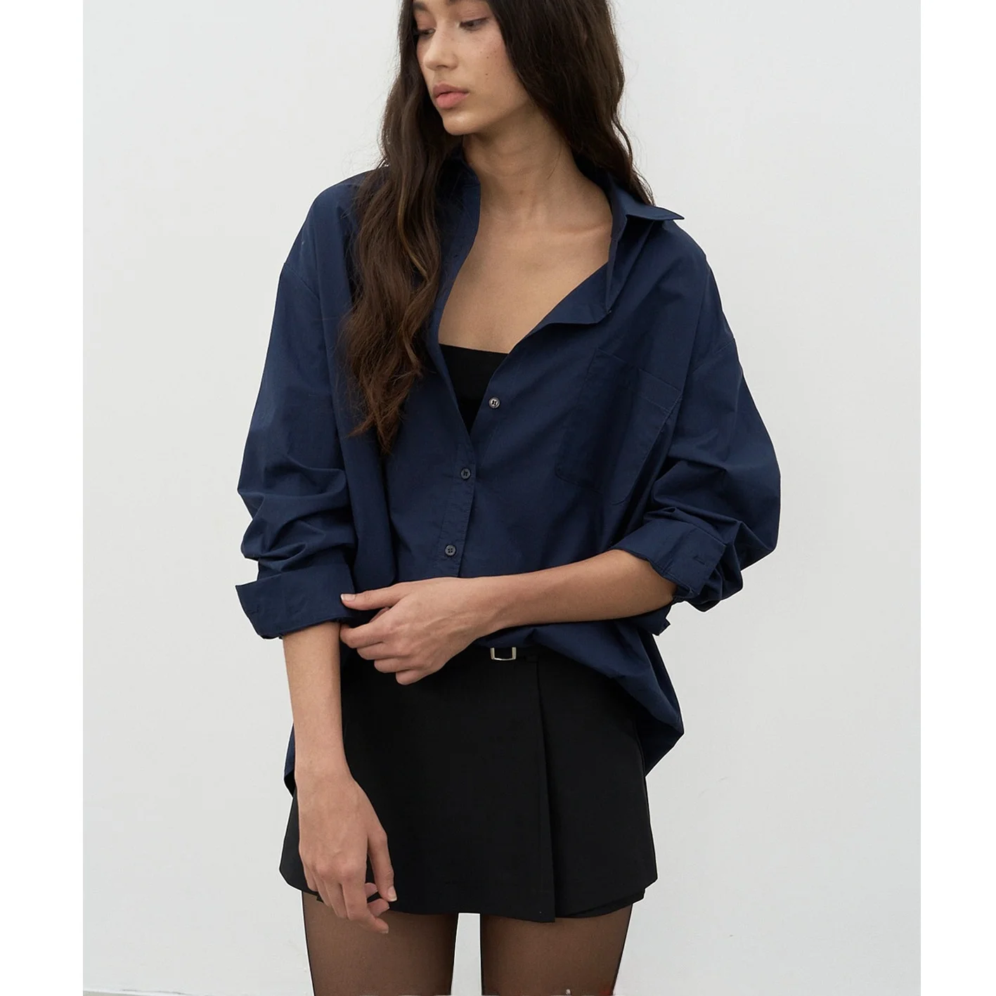 

Женская повседневная рубашка Juadvent с длинным рукавом, свободного кроя, из хлопкового вельвета с диагональным узором, тонкая, не мнется