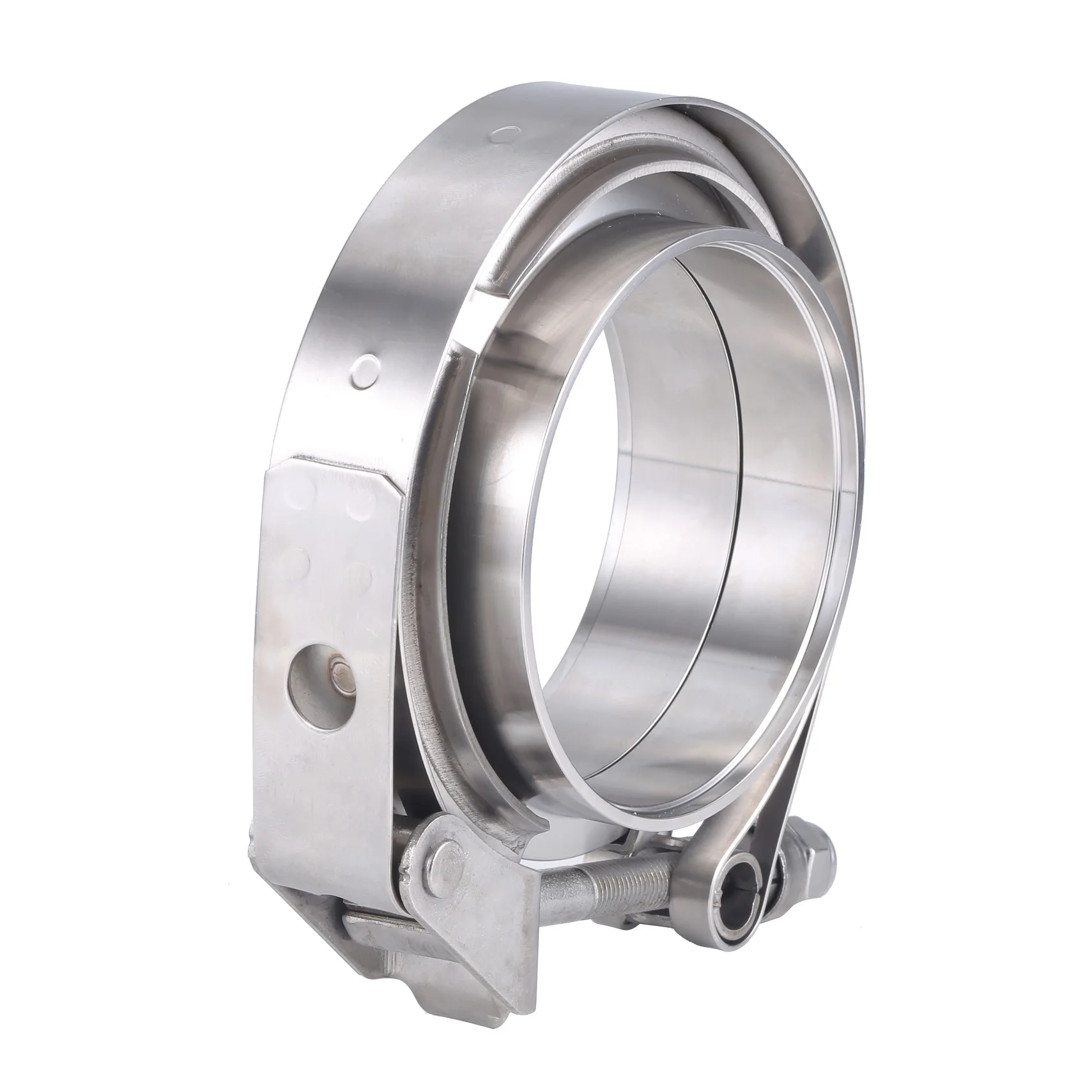304 Stainless Steel Quick Release V-Band Clamp Kit – 2.5″ / 3″ Turbo Exhaust Pipe, 63mm / 76mm Male & Female Flange 5