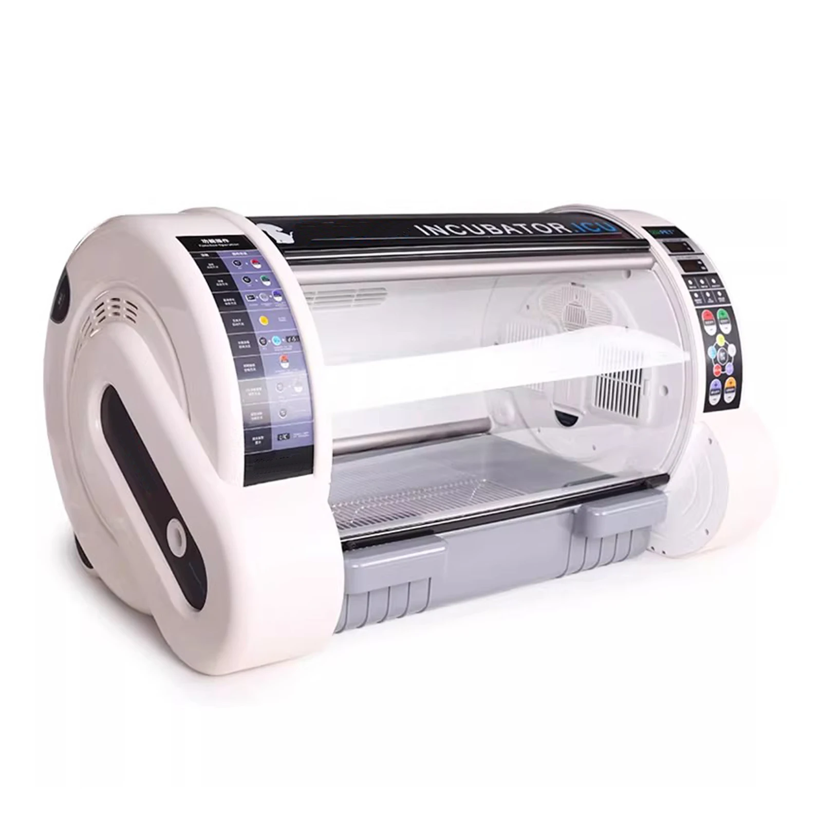 Pet Incubator Box Veterinary Clinic Animal Care Cabin Oxygen Inhalation Nebulizer Box ICU Dog, Cat, Rabbit Veterinary Incubator