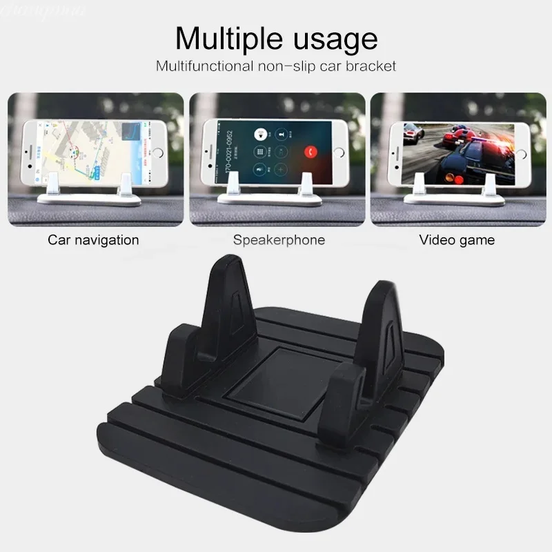 Silicone Material Car Phone Holder Universal Smartphone Mobile Cell Support in Car Tools Bracket for Iphone Samsung Supplies