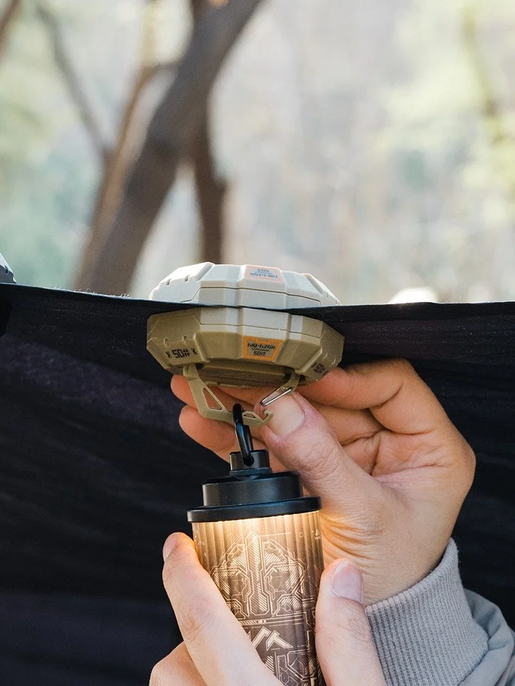 

Tent canopy magnetic suction buckle tactical camping high-strength magnetic non perforated canopy hanging light rope fixed hangi
