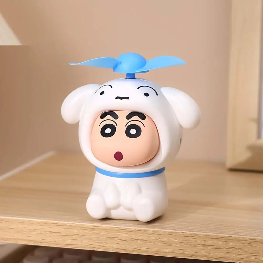 Cartoon Girls Small Fan Crayon Shin-Chan Usb Mini Charging Handheld Small Fan Kwaii Summer Portable Small Electric Fan Gift