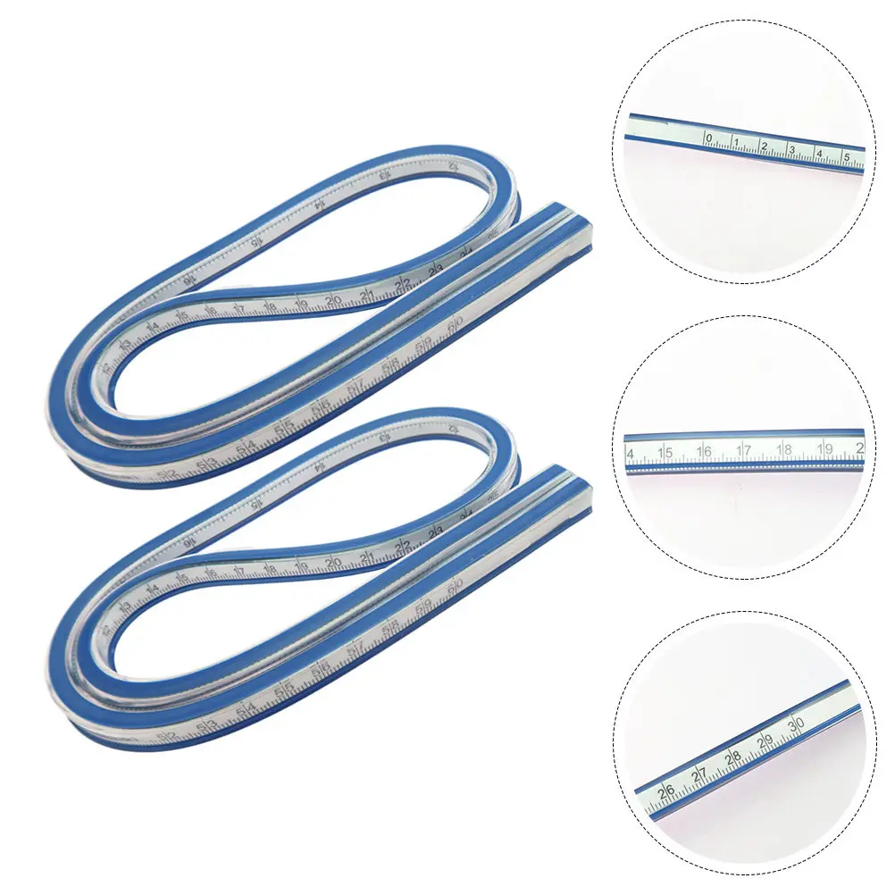 2pcs-flexible-curve-ruler-soft-rubber-metal-bendable-sewing-ruler-for-drawing-curves-measuring-seam-arcs-french-curve-drafting