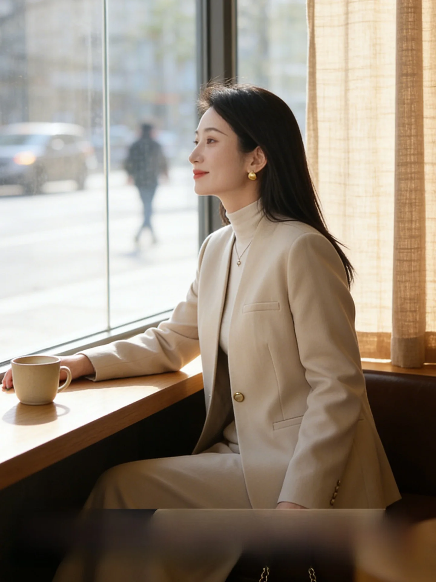 

CVANEA, осенне-зимний тяжелый комплект из вершиной шерсти, теплая женская юбка для поездок на работу, комплект модного костюма с высокой талией и v-образным вырезом на пуговицах