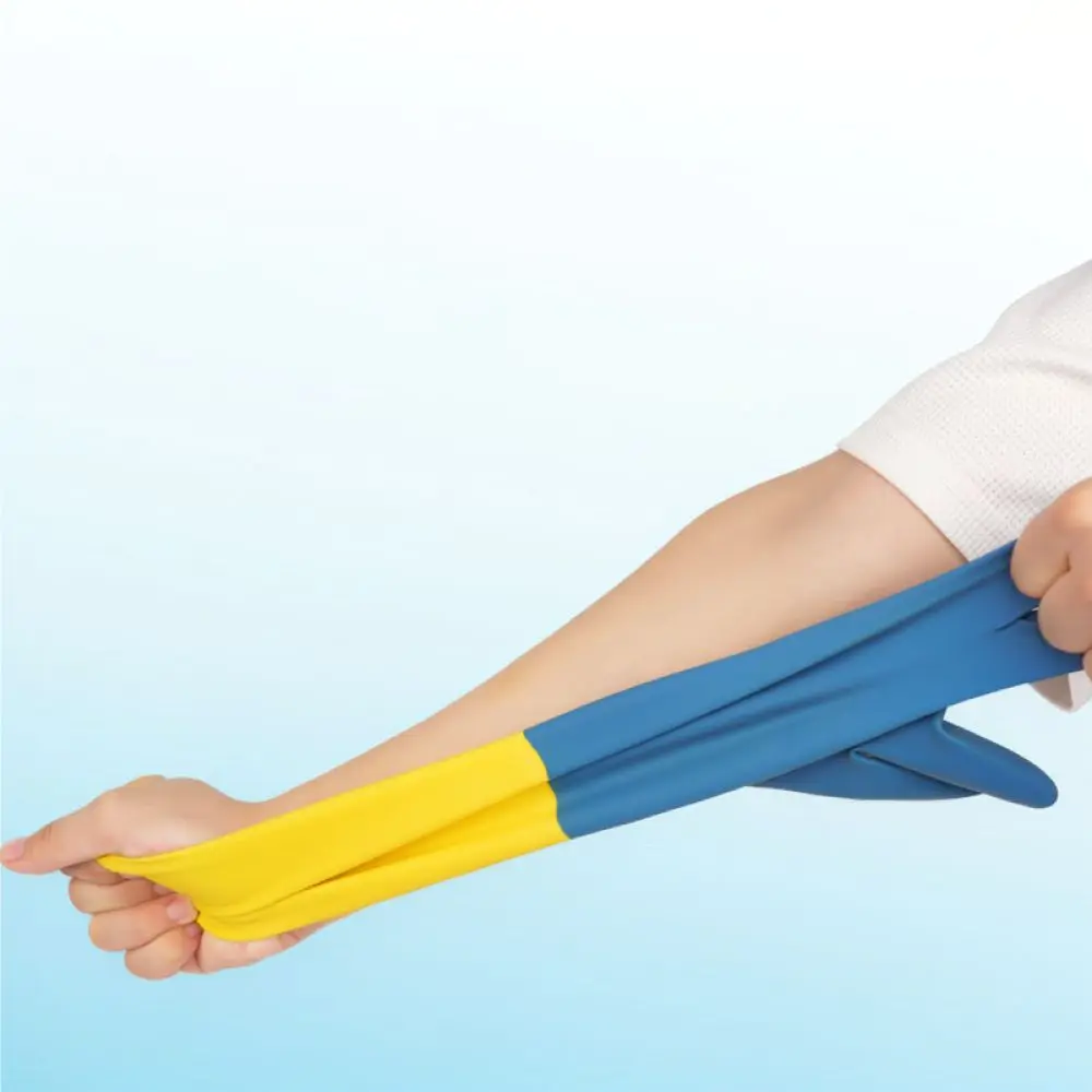 Chemical Resistant Safety Gloves Oilproof Waterproof Protective Mittens For Heavy Duty Industrial Laboratory Mining Cleaning