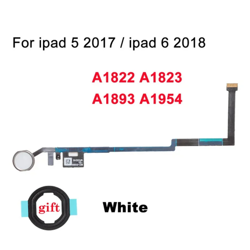 1Set High Quality Cable Repair Part For IPad 5 6 2017 2018 Home Button Key Flex Assembly With 3 Colors