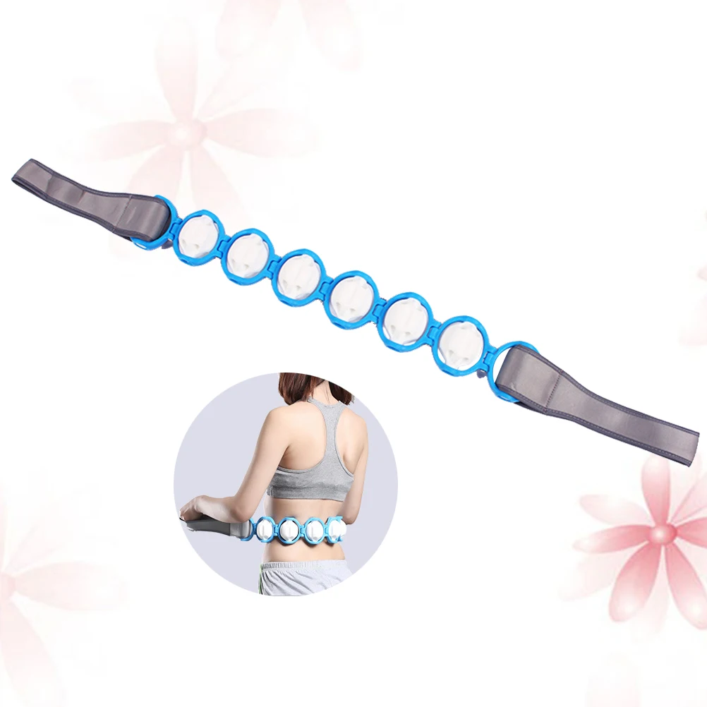 

Cervical Spine Massager Body Roller Rope Upper Lower Back Self Massager Adjustable Therapy Tool Point Node