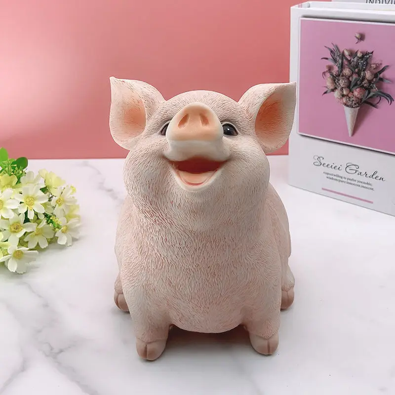 Pig Piggy Bank Child Piggy Bank Household Items Children Toys Money Boxes Cartoon Pig Shaped Birthday Gift Coins Storage Box