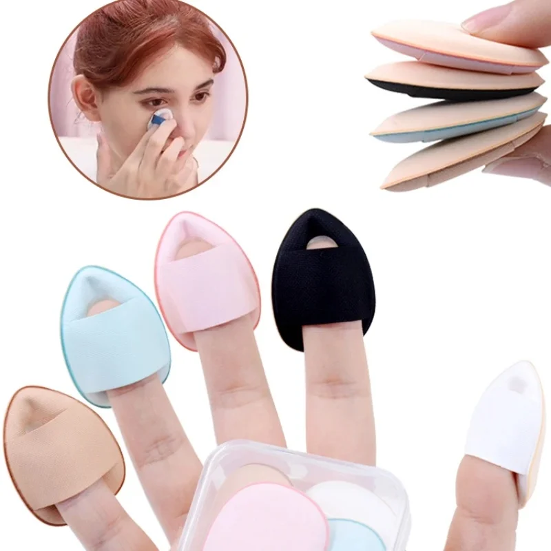 

6Pcs Mini Finger Puff Foundation Small Air Cushion Powder Sponge Face Concealer BB Cream Cosmetic Applicator Makeup Tools