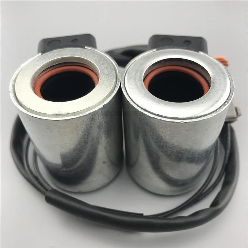 for XCMG excavator accessories XE80/135/150/200/215/230 pilot safety lock solenoid valve coil DC12V DC24V  XOJOX