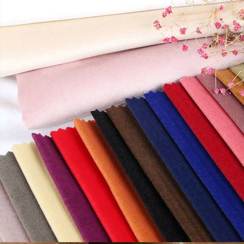 50X50CM 14Colors Velvet Fabric Thick Soft Diy Sewing Textile Cover Pillow Case Wallet Dag Doll Home Decoration Handmade Cloth