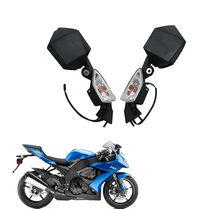

For Kawasaki Ninja ZX10R 2008-2010 ZX6R 2005-2008 Motorcycle Acsessories Mirrors Turn Signal Parts