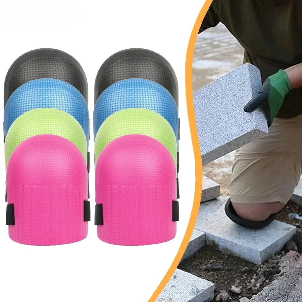 1 Pair Knee Protection Adjustable Pad Tile Mud Workers Knee Paste Floor Brick Artifacts Moisture Thickening Garden Work Tools