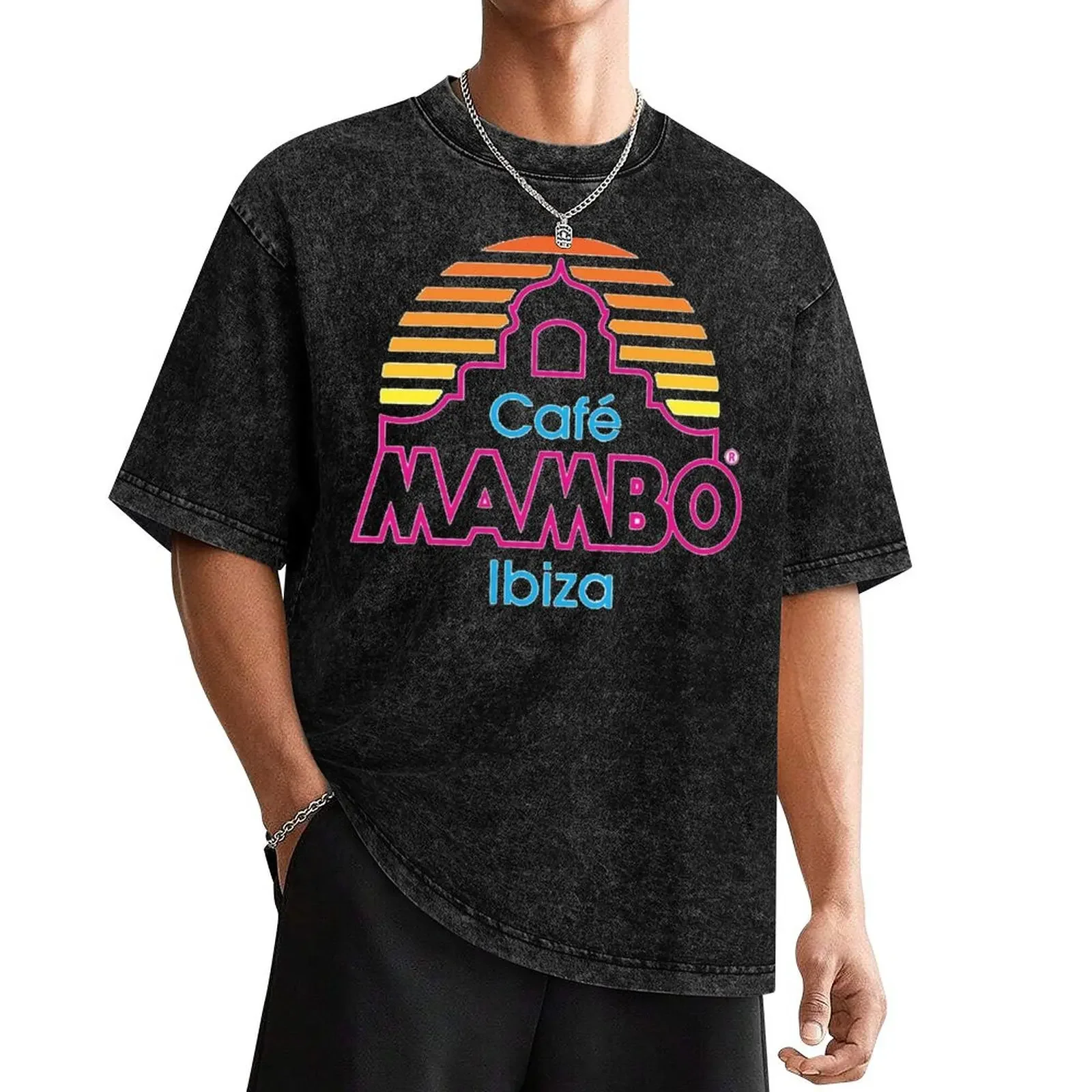 

Cafe Mambo Ibiza T-Shirt plus size clothes essential t shirt korean fashion customs design your own mens big and tall t shirts