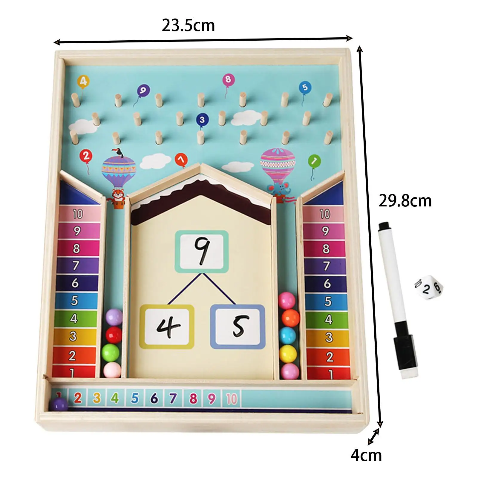 Kid Math Learning Toys Educatief houten bord voor kinderen kleuters