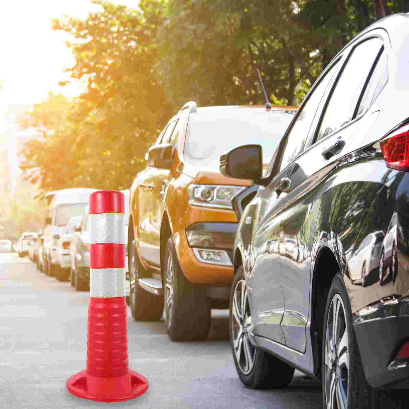 Traffic Cones Column Safety Barrier Parking Reflective Orange Traffic Cones Reflective Cone Road Isolation