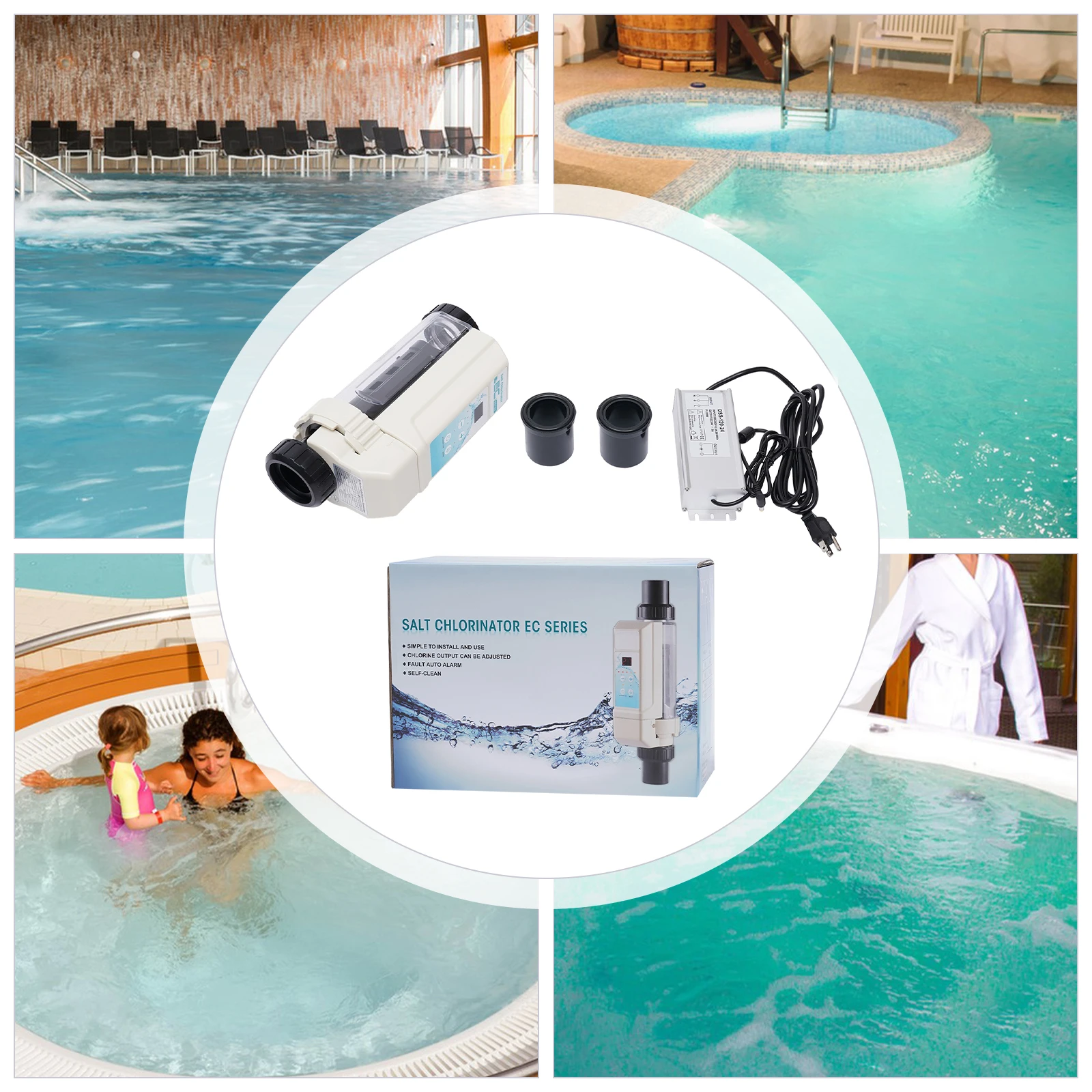 

20g/h Salt Chlorinator Salt Water Pool Chlorine Generator System Chlorinator for Swimming Pool