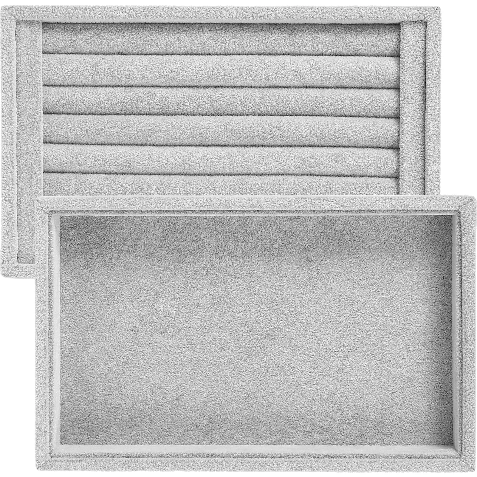 2 قطعة تخزين خاتم المجوهرات درج منظم حامل عرض صغير مدمج خفيف الوزن للخواتم والأقراط والأذن ترصيع المجوهرات