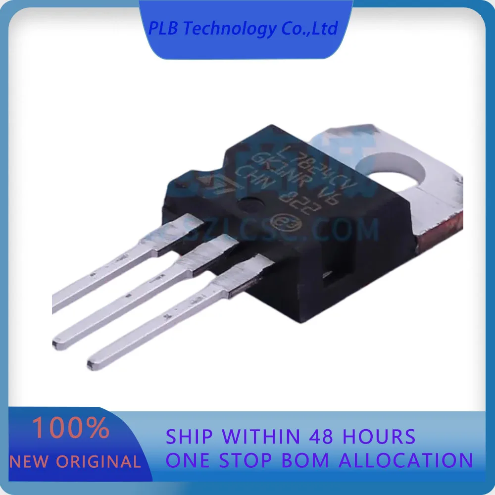 L7824CV-DG L7824  1A Fixed 24V Positive 40V TO-220 Voltage Regulators - LinearLow Drop Out (LDO) Regulators Original Stock