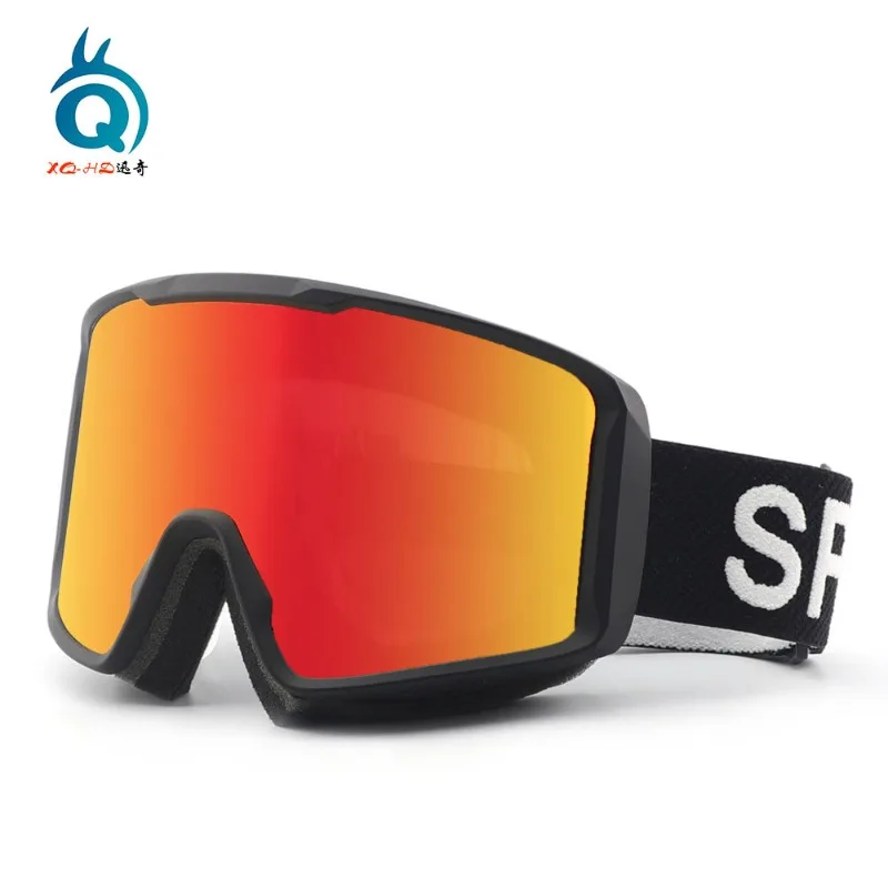 New Outdoor Skiing Glass Mountaineering Glasses Multi Frame Color Double Layer Anti Fog Snow Windproof Men's and Women's Goggles