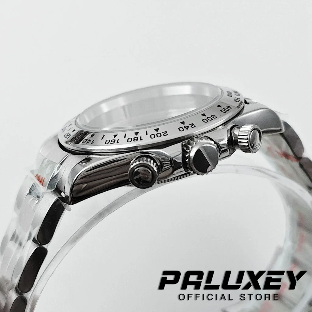 VK63 40mm Watch Case Watch Accessories Stainless Steel Sapphire Crystal Waterproof Case VK64 VK63A For Daytona With Bracelet