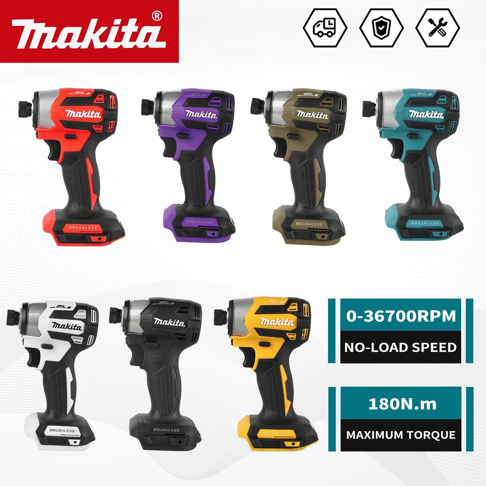 

Makita Lithium Screwdriver New Dtd173 Impact Screwdriver Set Household Electric Screwdriver Electric Hand Drill