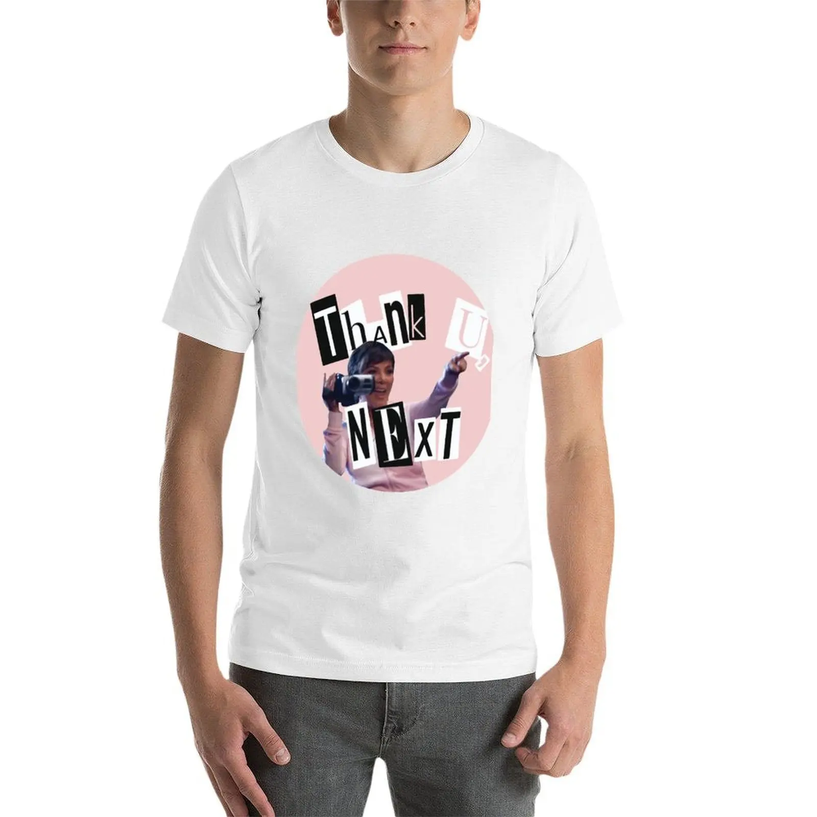 قميص تي شيرت مخصص تي شيرت كريس تي شيرت u طباعة عالية شكرًا القميص التالي مصمم القطن رجل t الجودة #4