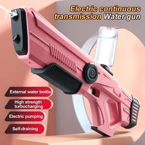 Juguetes de pistola de almacenamiento de agua automática eléctrica para niños portátiles playa de verano en el aire de pelea de fantasía juguetes de pistola de pistola para niños 12 Mejor pistola de aves de ventas - №1