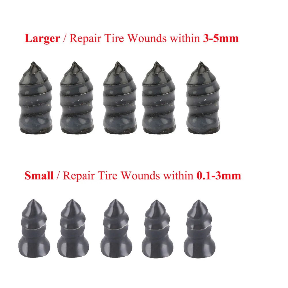 Vacuum Tire Repair Nail Kit Car Motorcycle Scooter Rubber Tubeless Tire Glue Free Anti-puncture Wheel Repair Tool