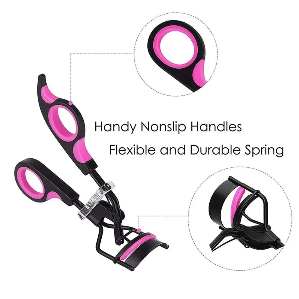 Professional Eyelash Curler with 10pcs Replacement Pads Women Eyelashes Curling Tweezers Clips Lasting Eyes Makeup Beauty Tools