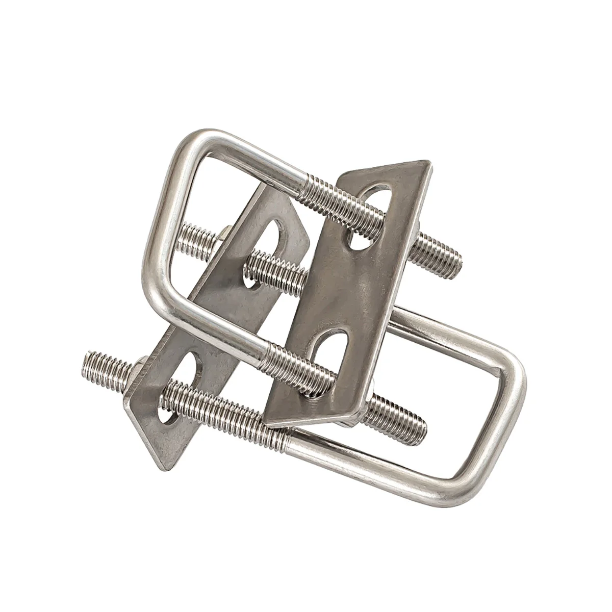 304 Stainless Steel Square Clip / Right Angle U-Clip / U-Bolt / U-Clip Square Tube Fastener M6M8M10