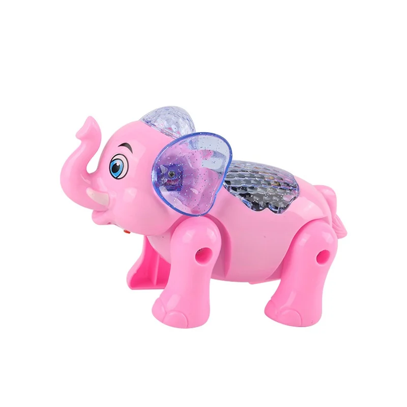 1pcs Kids Funny Lighting Walking Elephant With Music And Light Interactive Toy Kids Funny Electronics Toy Birthday Gift