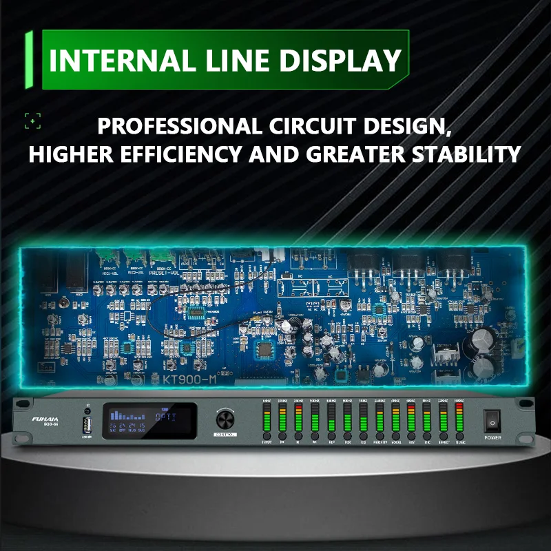 FUHAM EQD-66 المهنية المنزل قبل المرحلة المؤثر ميكروفون KTV الرقمية تردد USB بلوتوث عواء معالج كارا #5