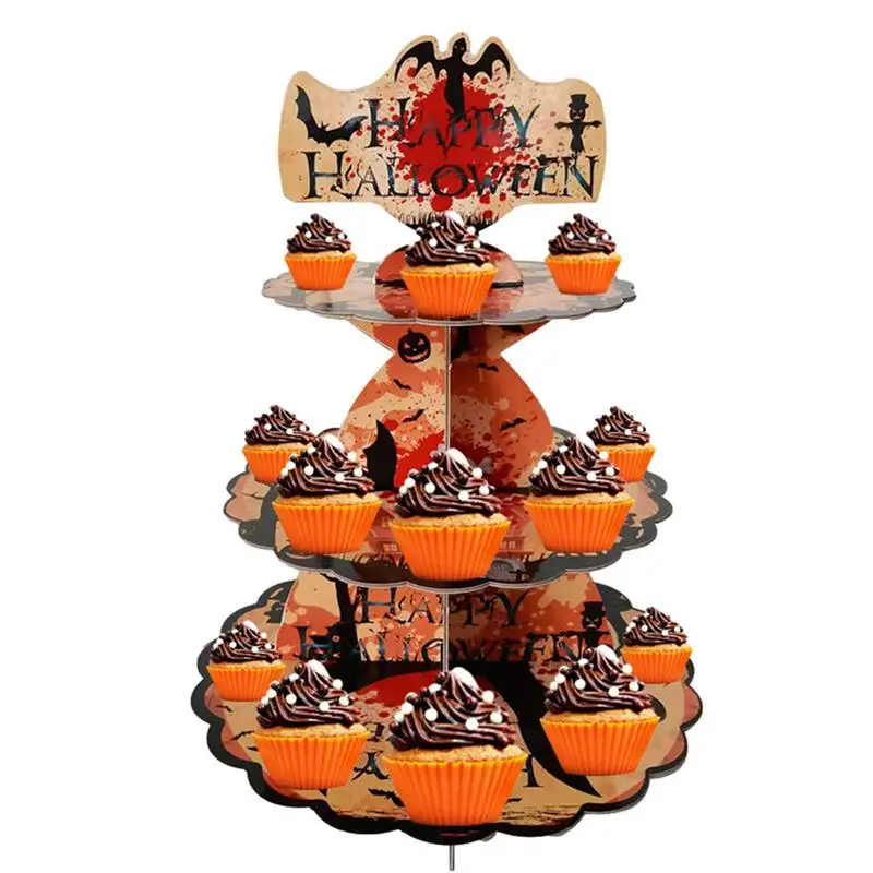 

Подставки для десертов на Хэллоуин, 3 уровня, технические витрины с покрытием, подставки для десертов
