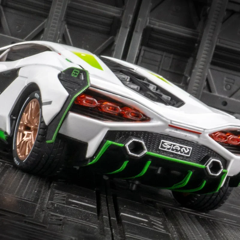 1:24 سيان محاكاة سبيكة سيارة نموذج التراجع الرياضة سيارة نموذج الحلي الصبي هدية عيد ميلاد جمع لعبة