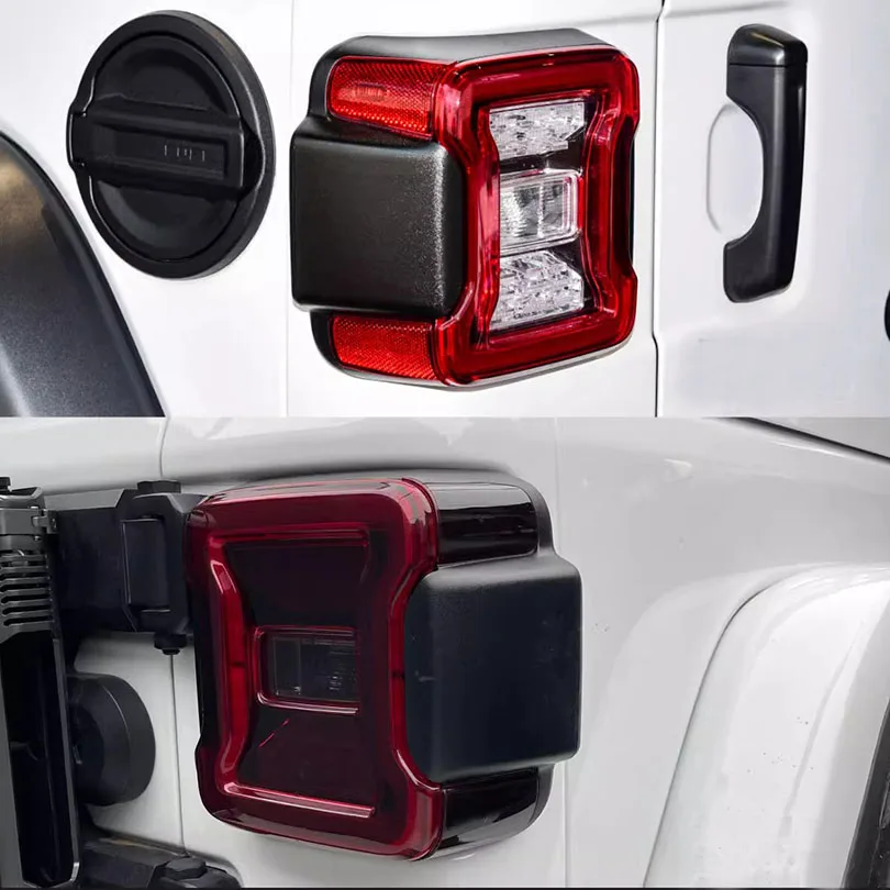 

Precut Smoke Matt Black Taillight Decal Turn Light Protective Film Overlay Wrap Sheet Sticker Kit For Jeep Wrangler JL