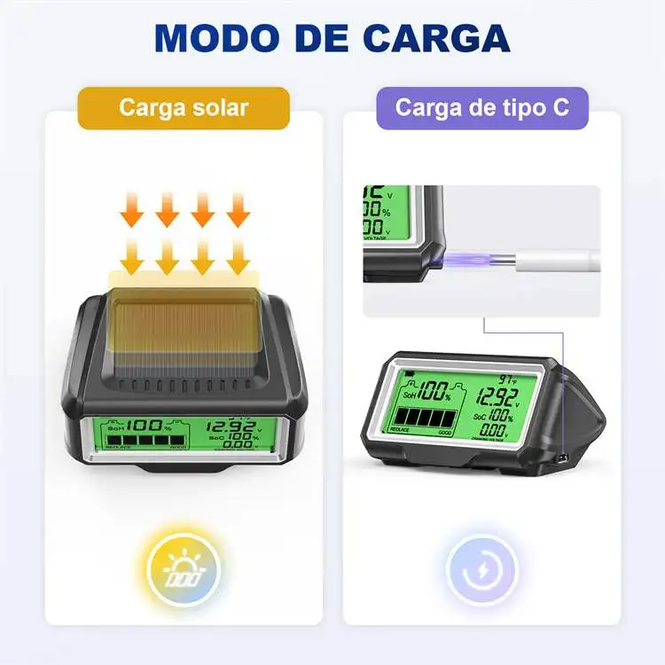 BM200 PRO 12V LED Car Battery Tester SOH SOC Rechargeable Battery Analysis Tool