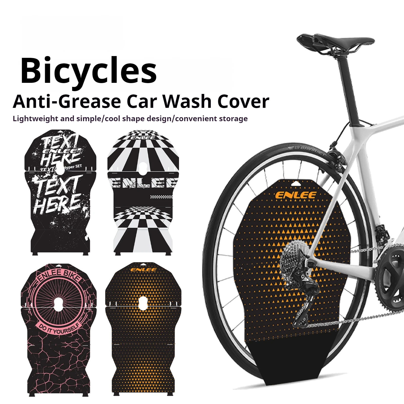 ENLEE Bicycle Wash Cover Dirt Protection Cleaning Maintenance Bike Wash Tools Road Bike Disc Dish Protectors