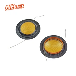 GHXAMP 25.4mm Imported Glass Fiber Woven Diaphragm +Silk Edge Tweeter Voice Coil 25Core left Right Outlet Voice Film 8Ohm 2PCS