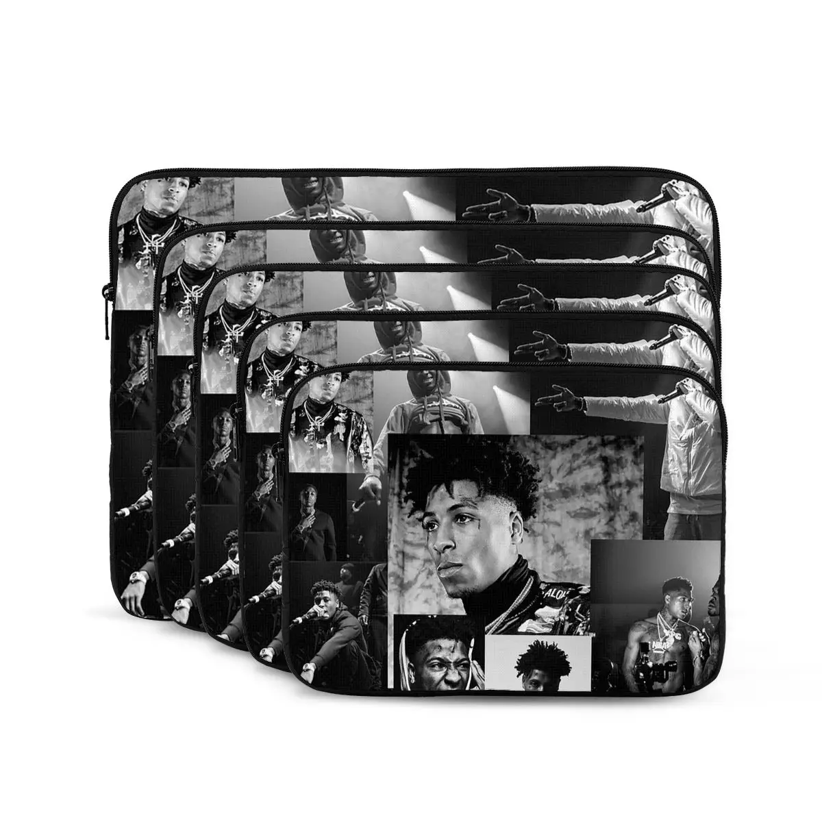 

Youngboy B и W Never Broke Again Коллаж Сумка для ноутбука Чехол для Macbook Air Pro Tablet Противоударный чехол Сумка