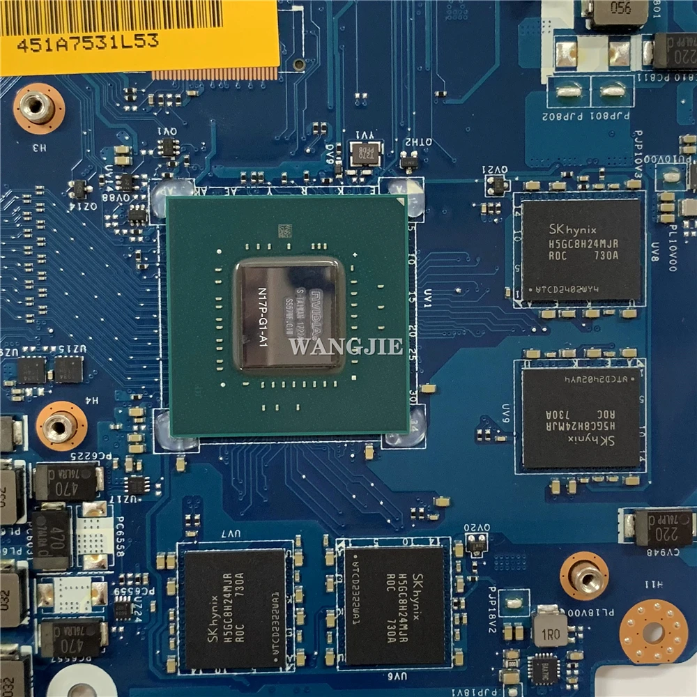 Imagem -04 - Placa-mãe Portátil para Dell Inspiron 15 Cka50 Ckf50 La-e991p Cpu Gtx1050ti Gpu 03145m Cn03145m I57300hq